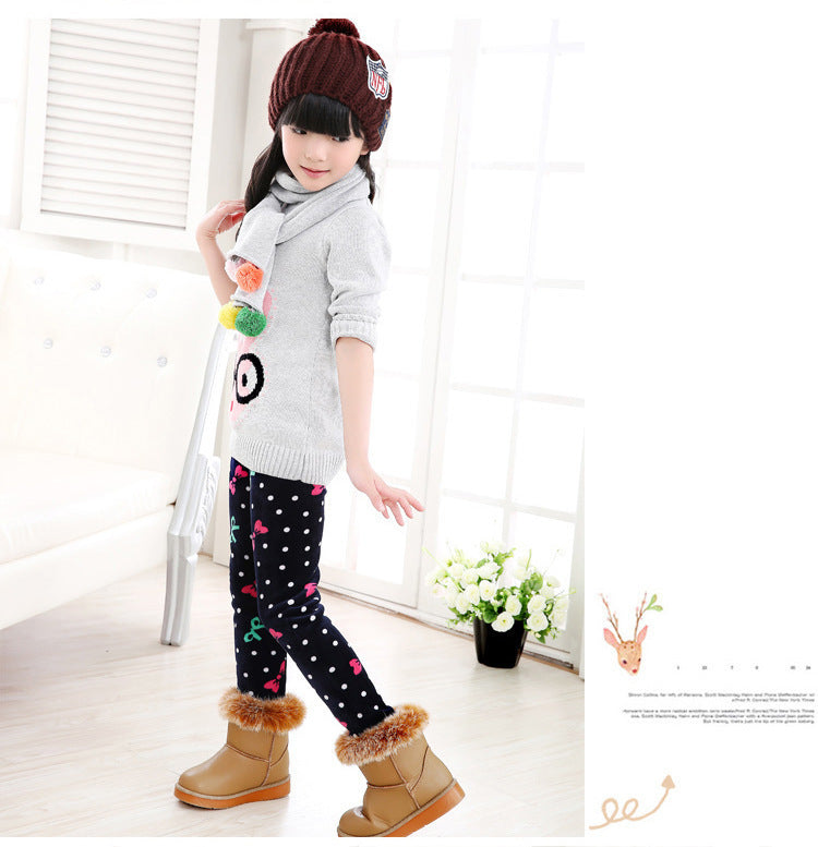 Girls' Patterned Trousers