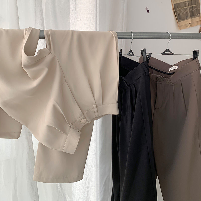 Thick Straight Trousers