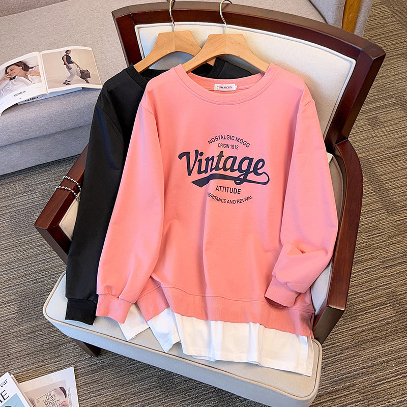 Plus-sized Large Loose Autumn Sweater