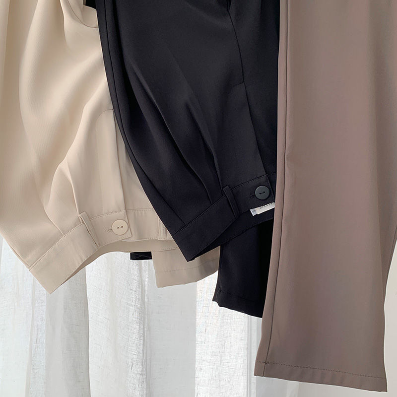 Thick Straight Trousers