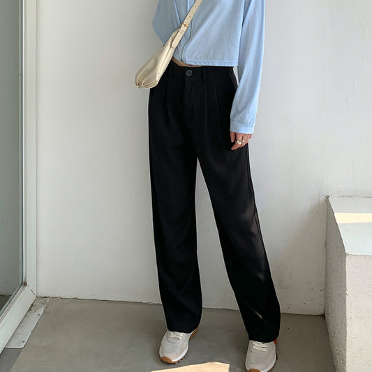 Thick Straight Trousers
