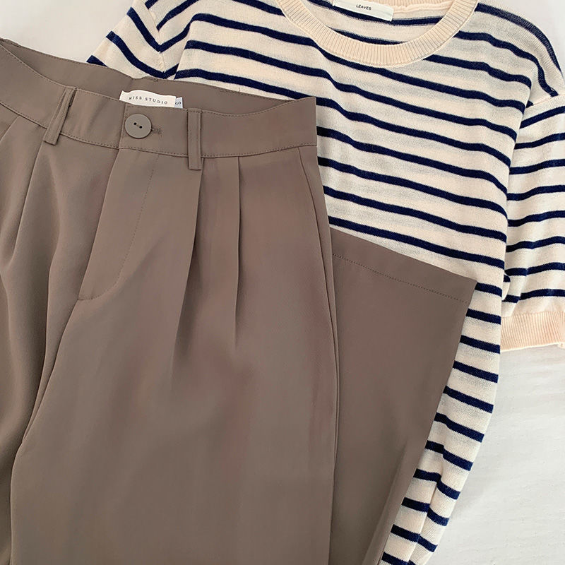 Thick Straight Trousers