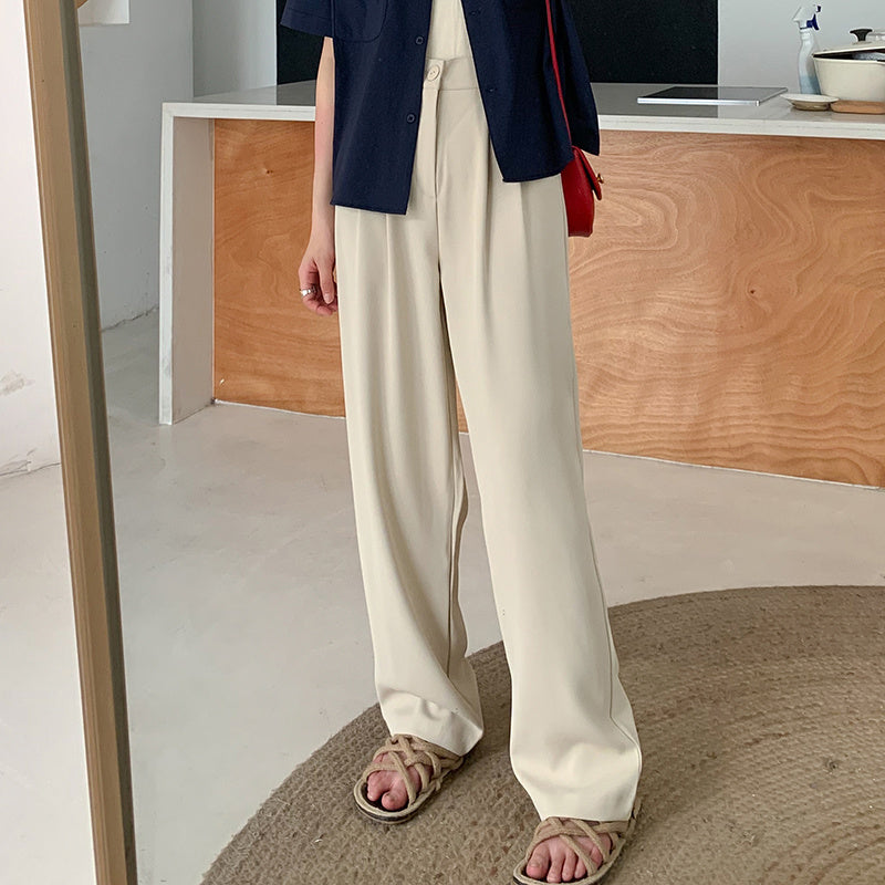 Thick Straight Trousers