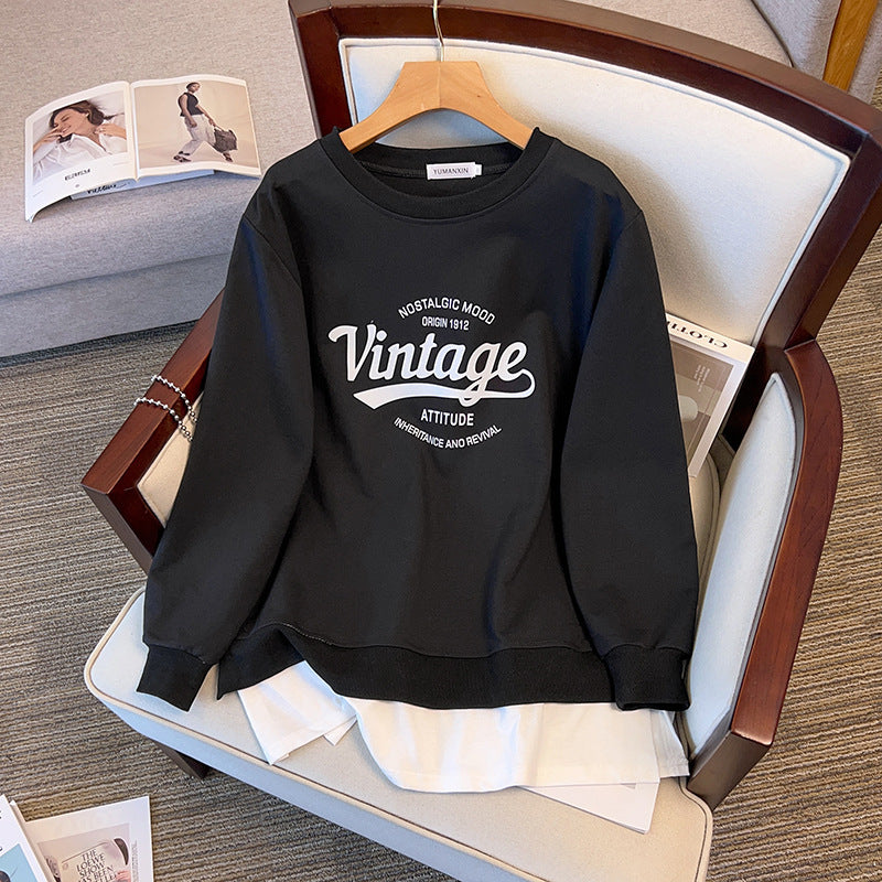 Plus-sized Large Loose Autumn Sweater