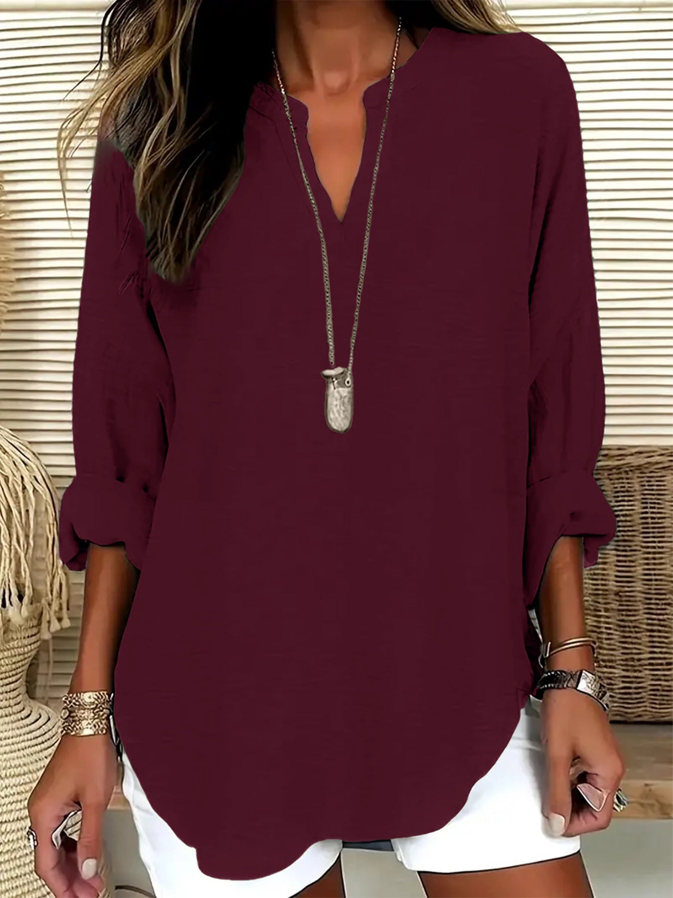 Women's V-neck T-shirt