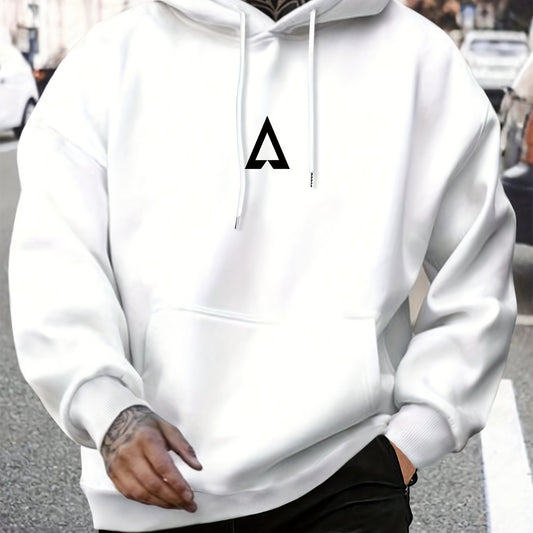 Casual Geometric Pattern Hoodie